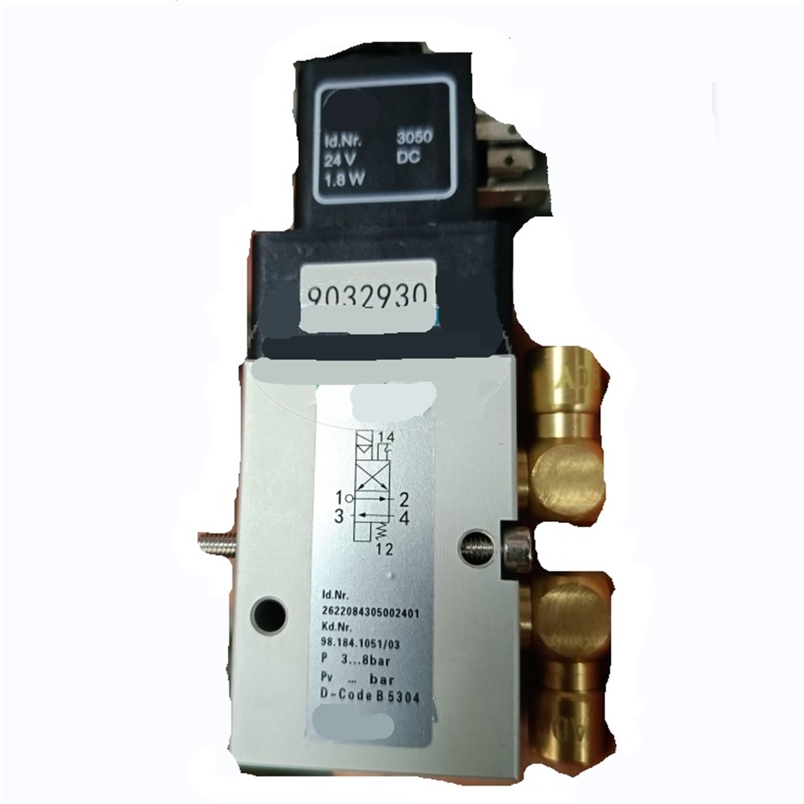 Xjedftozd 98.184.1051 2 Pieces/Lot Sm102 Cd102 6Mm Copper Head 2625484 Solenoid Valve /03
