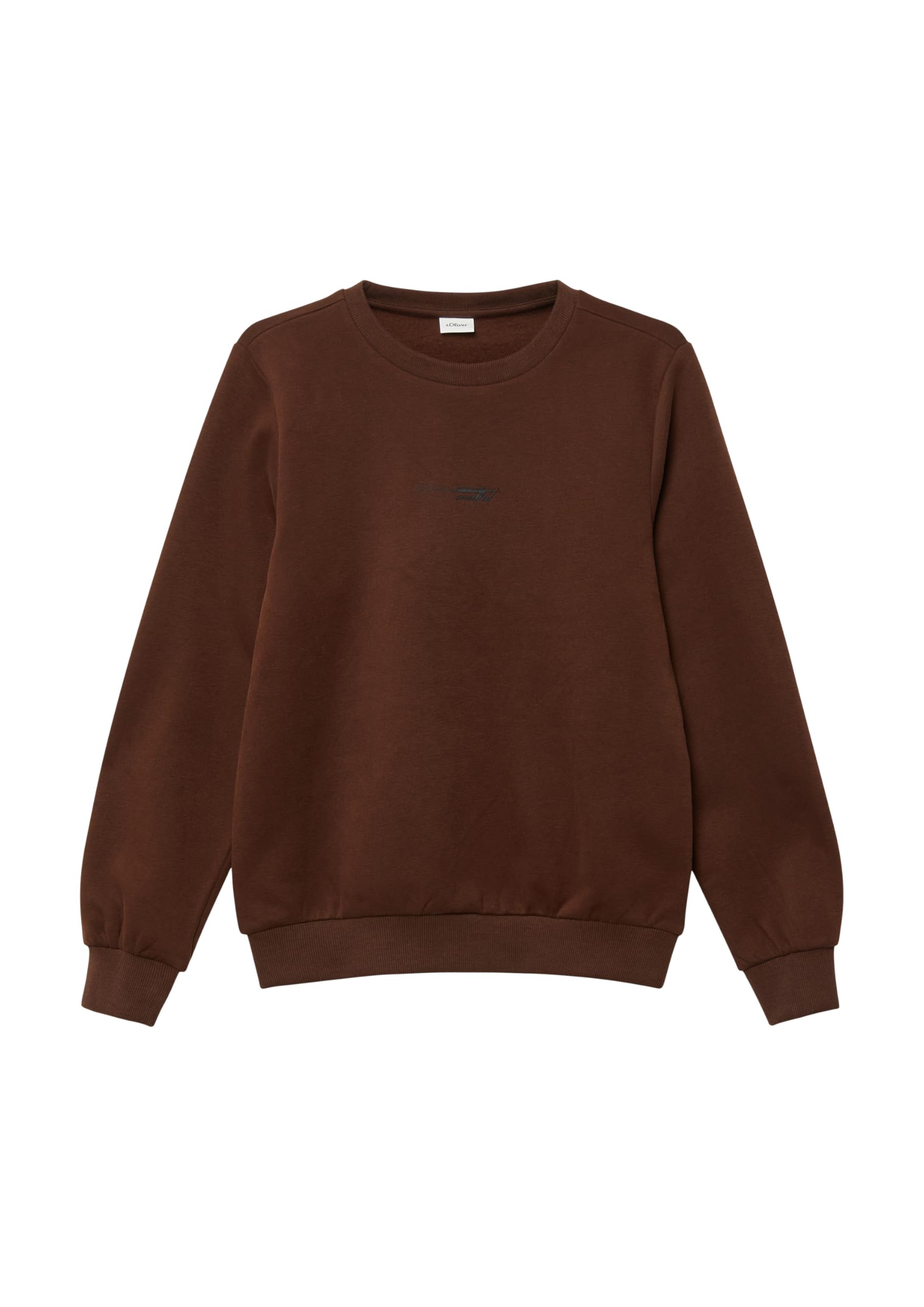 s.Oliver Kuscheliges Sweatshirt mit Rücken- und Frontprint