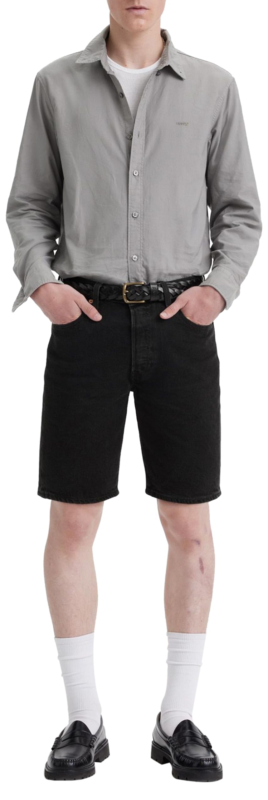 Levi's Men's 501® Original Shorts Denim Shorts, Black Accord Short, 29W