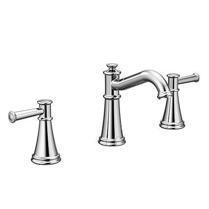 Moen T6405 Belfield T6405 Belfield Two-Handle Widespread Bathroom Faucet, Chrome