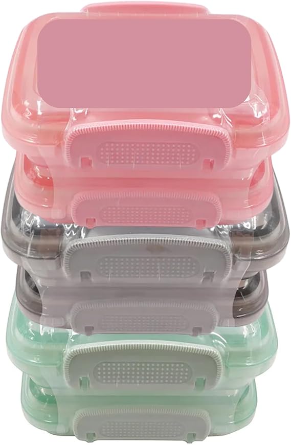 alsoco Set of 6 LockTop Snack Containers with Lids Great