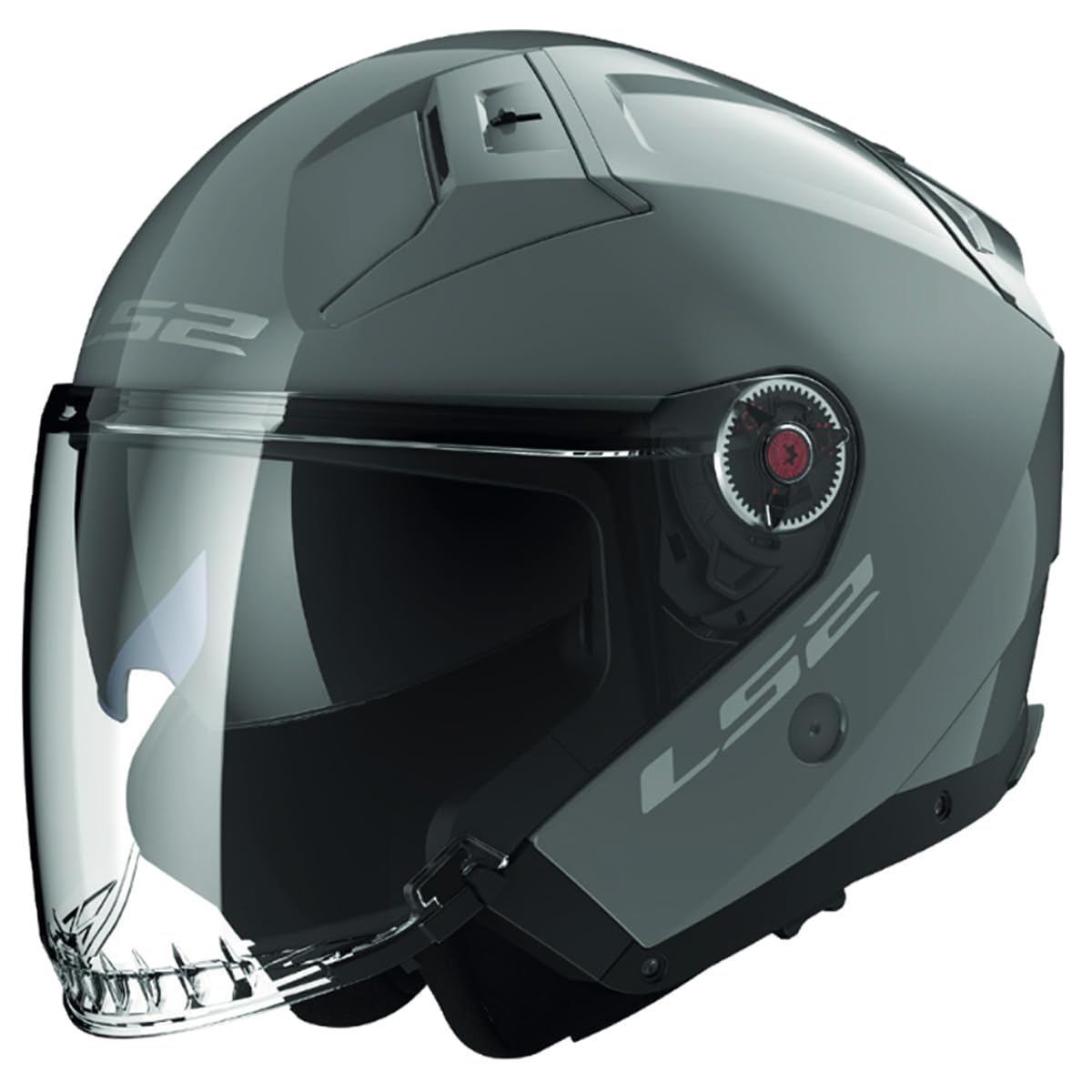 Ls2 Men's Grey Of603 Infinity Ii Solid Jet Helmet
