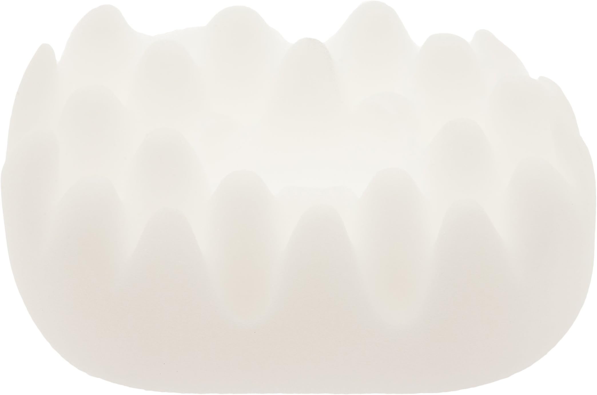 Deluxe Comfort Better Sleep Ear Guard Pillow Accessory, 8" x 5" x 3" - Orthopedic Grade Foam - Convoluted Design Keeps Ear Protected - Perfect Side Sleeper - Ear Protector, White