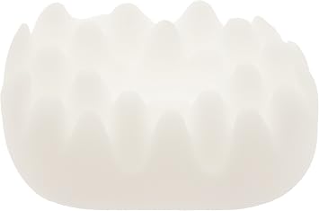 Deluxe Comfort Better Sleep Ear Guard Pillow Accessory, 8" x 5" x 3" - Orthopedic Grade Foam - Convoluted Design Keeps Ear Protected - Perfect Side Sleeper - Ear Protector, White