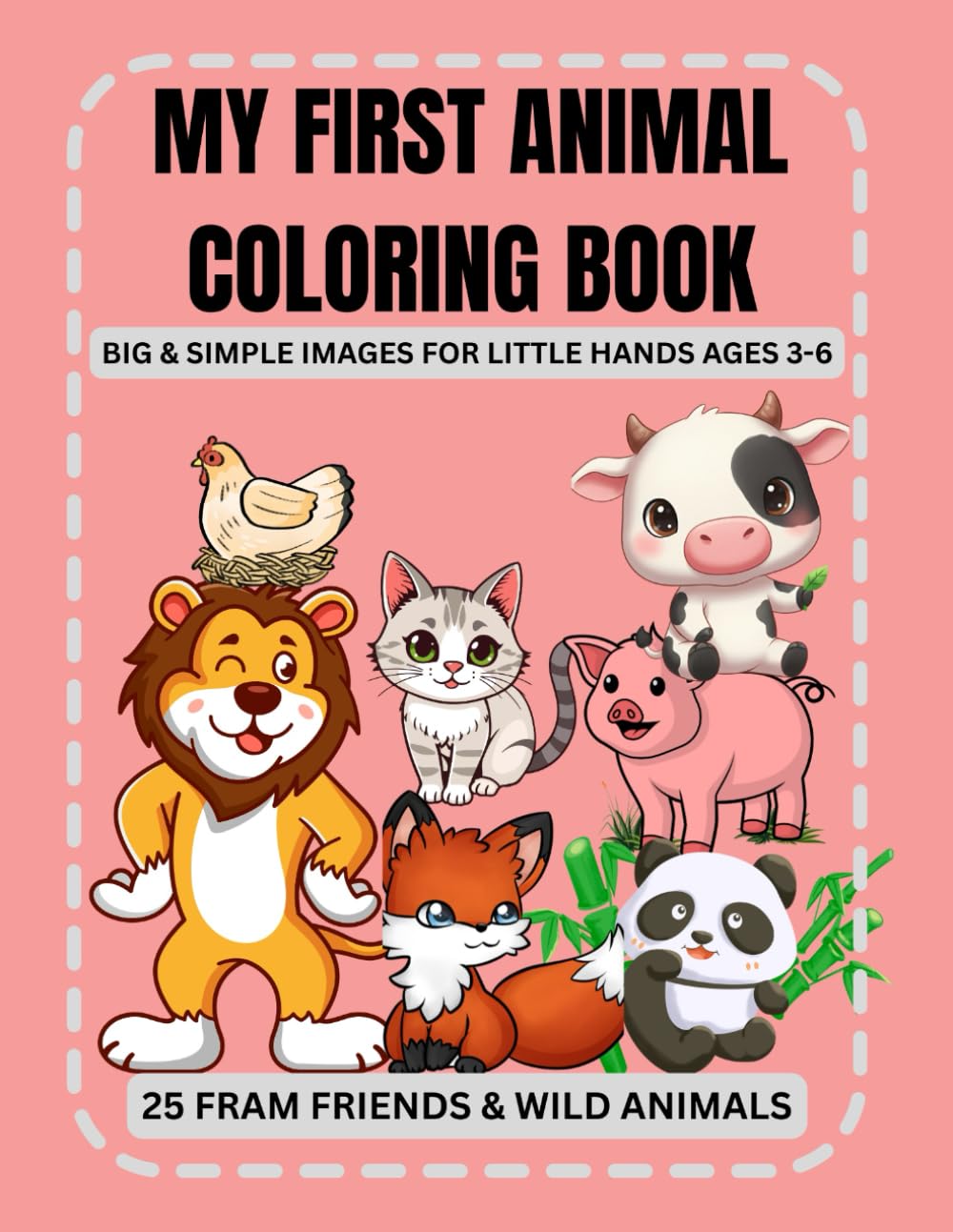 My First Animal Coloring Book: Big & Simple Pages for Little Hands (Ages 3-6)
