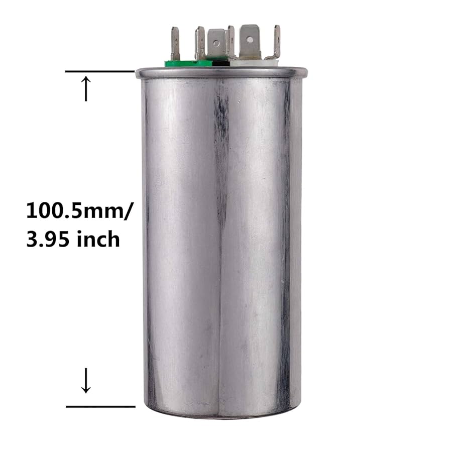 BOJACK 45+10 uF ±6% 45/10 MFD 370/440 VAC CBB65 Dual Run