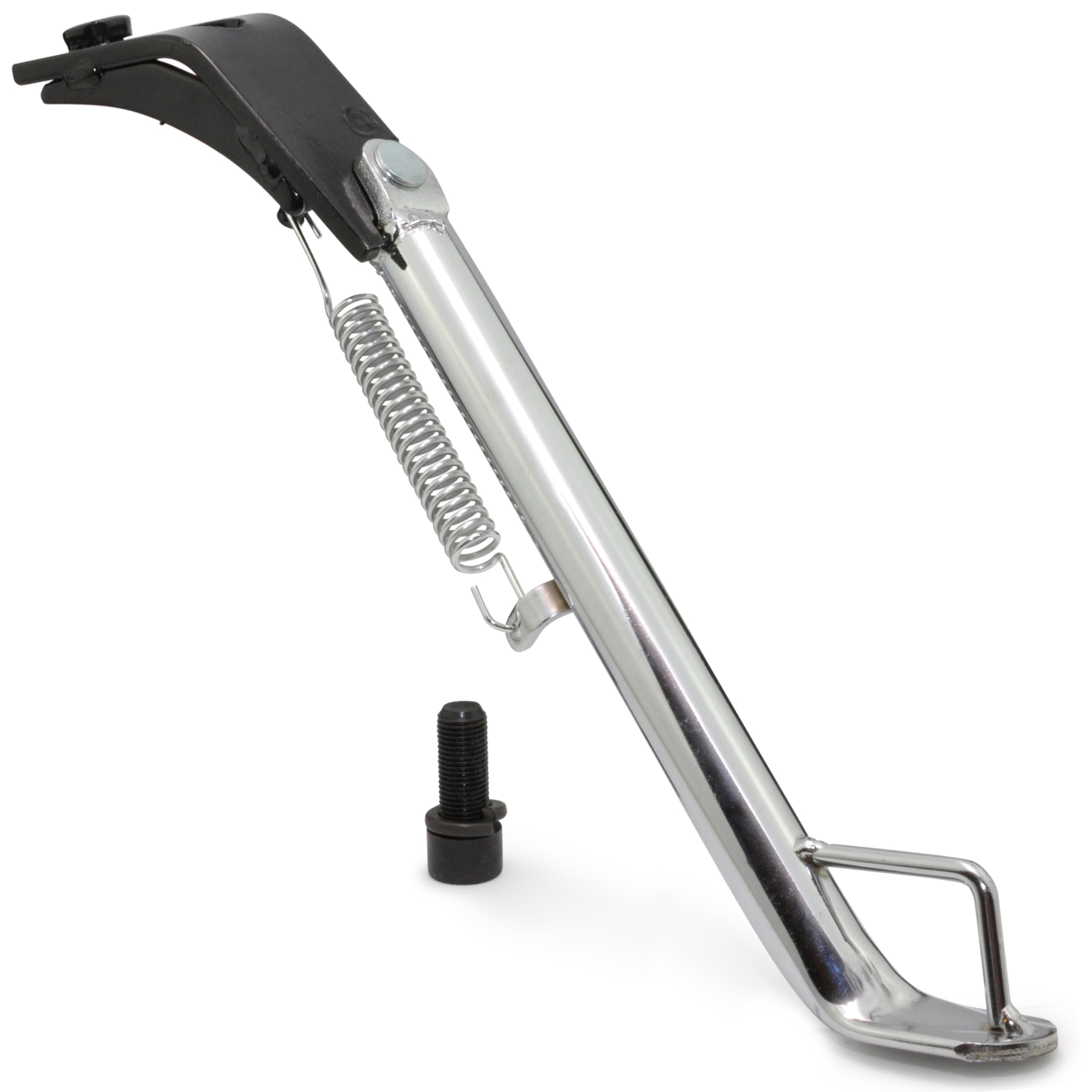Easyboost Béquille latérale chromée pour MBK Booster et Yamaha Bw's (avant et après 2004)