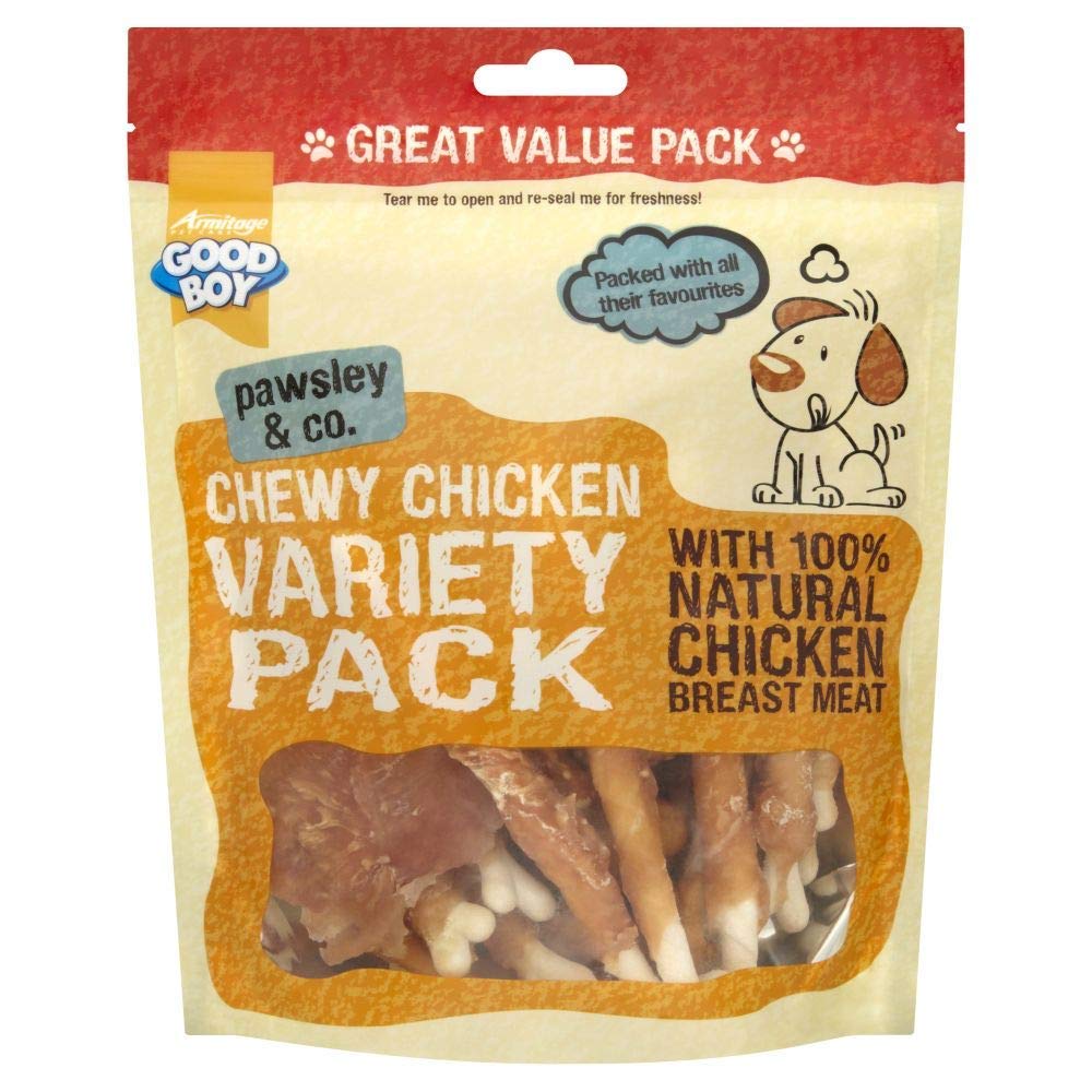 3XPawsley Chewy Chicken Variety Pack