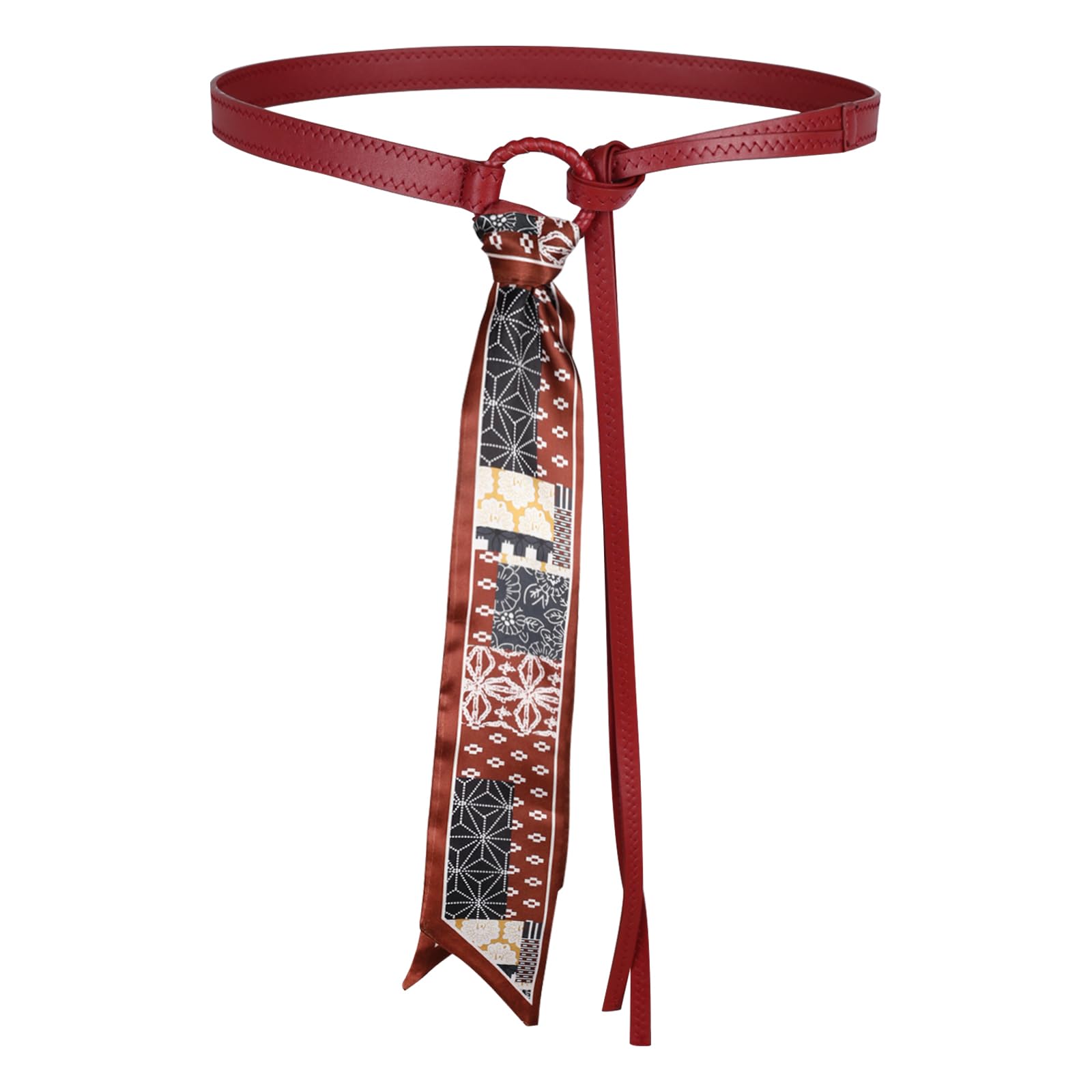 Women's Leather Belt with Buckle - Ideal for Dresses, Jeans, and Coats