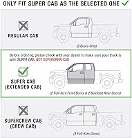 Vista 6 de Raptor Series Estribos escalones de 6.5 pulgadas de ancho con agarre de diente de sierra de aluminio negro compatible con Super Cab 15-25 F-150