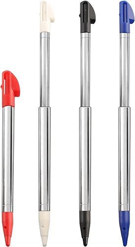 Miniatura 7 de 3DS XL - Lápiz capacitivo de repuesto retráctil de metal compatible con Nintendo 3DS XL 4 en 1 Combo Touch Styli Pen Set multicolor para 3DS XL