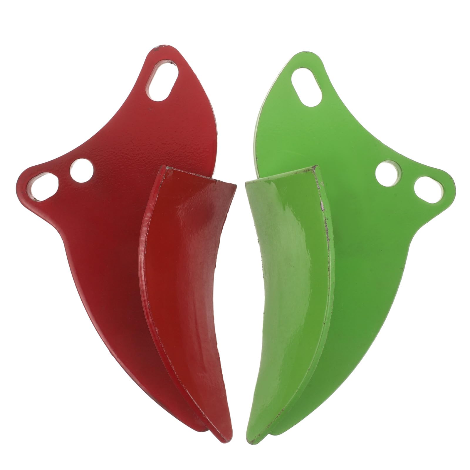 Operitacx 1 par de Cuchillas para arado, Izquierda y Derecha, para cultivador rotativo, Accesorio para implementos agrícolas, arado para Hacer bancales de jardín para labrar la Tierra con Tractor.