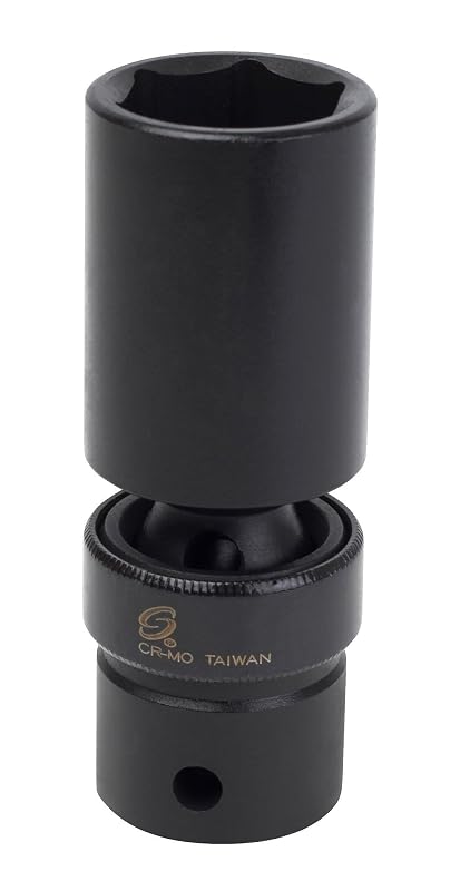 Soquete de Impacto Profundo Universal Sunex Tools 22 mm com Encaixe de 12,7 mm (1/2 pol.) 6 Pontos 222UMD