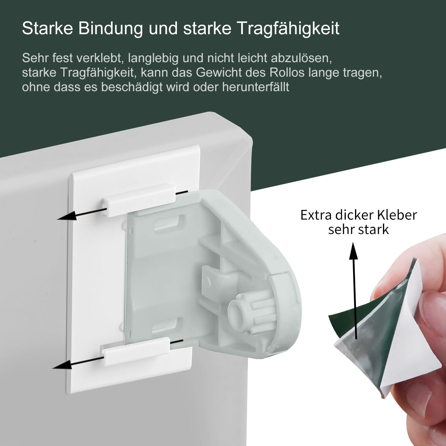 8 pcs Fixation Store sans Percage, Supports De Stores Enrouleurs
