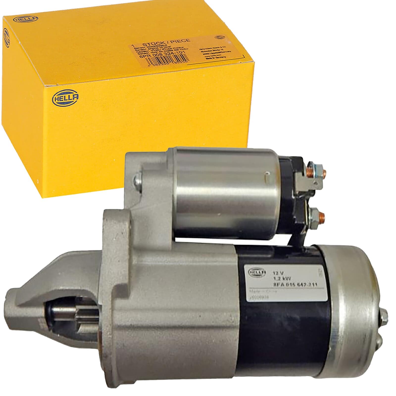 HELLA 8EA 015 642-211 Starter - 12V - 1.2kW - for e.g. Kubota