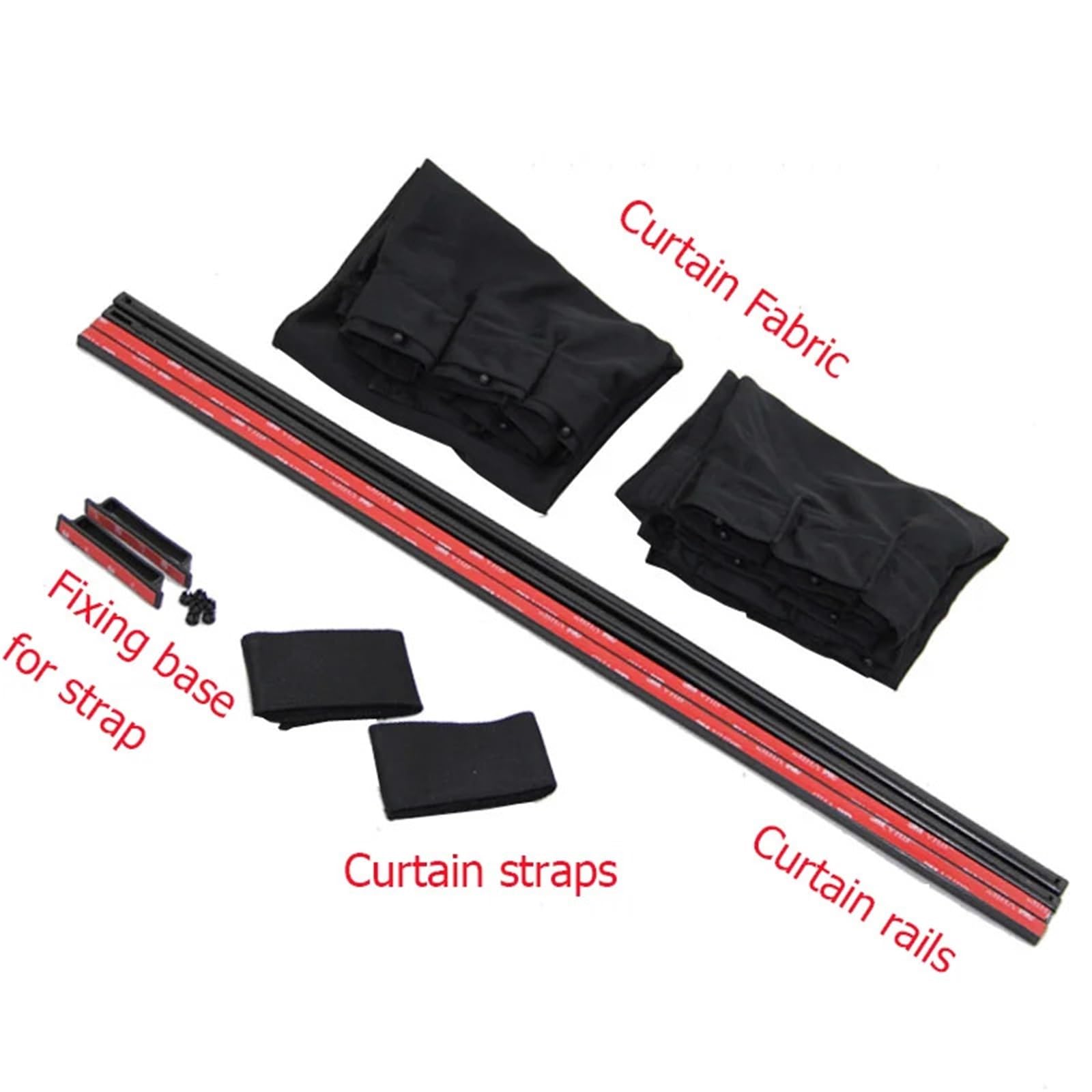 Rideau Voiture,Rideau Van Aménagé Kit de Rideaux Pare-Soleil universels for Camping-Car, Bateau, Caravane, Utilisation adaptée pour Ford Transit(70X47cm)