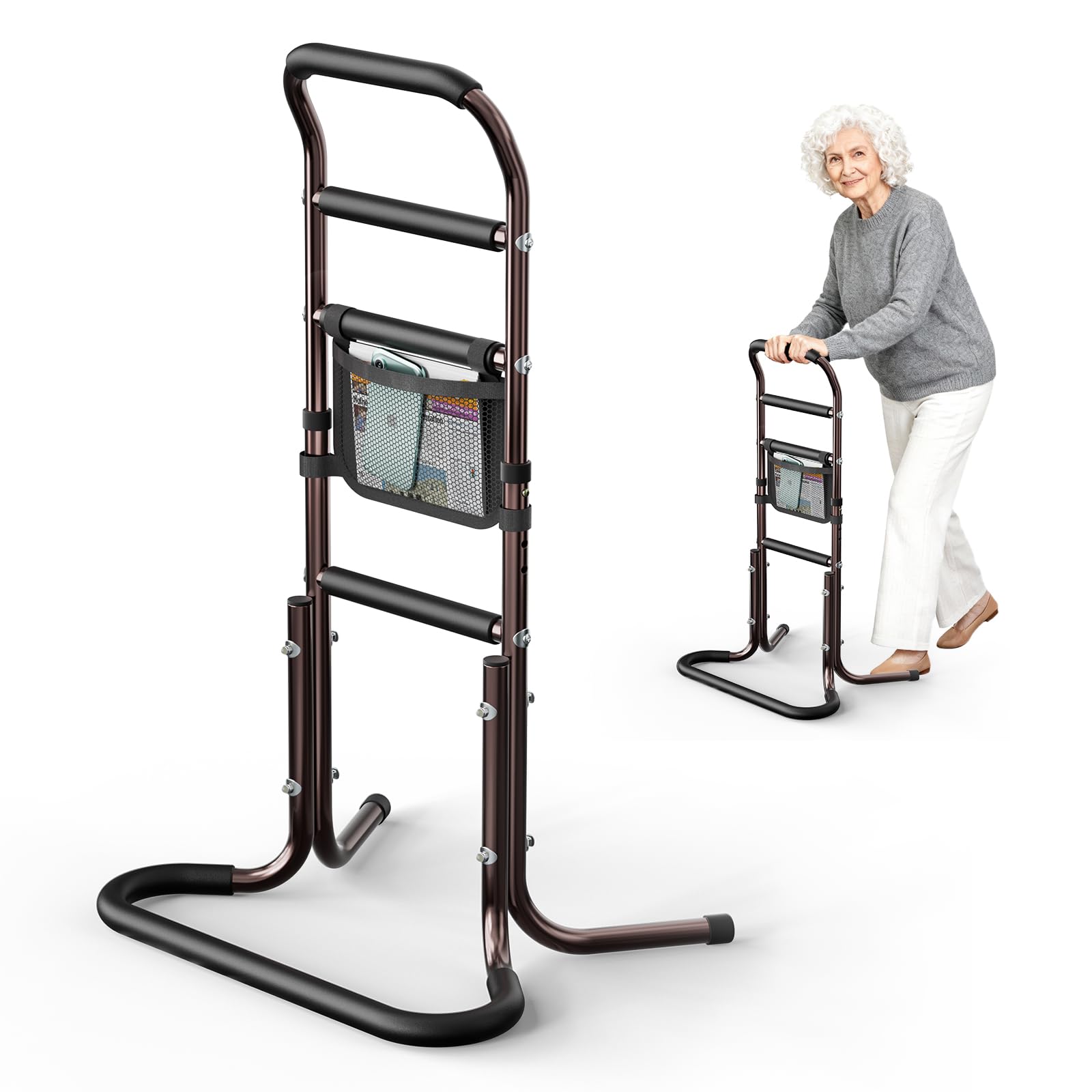 Soporte móvil para levantarse y sentarse, estructura ligera para personas mayores, apoyo y más estabilidad, ayuda para levantarse de la cama, sofá, inodoro, suelo y silla