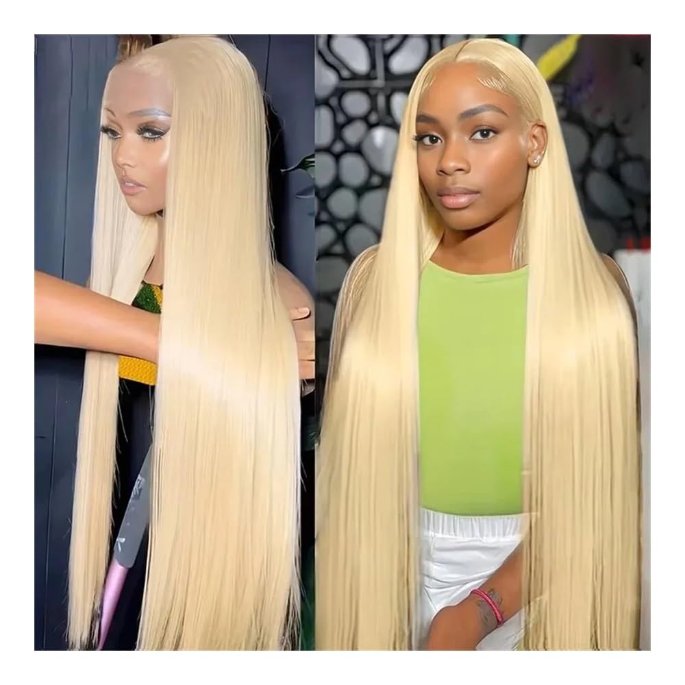 Perruque lace frontal 13x4 HD blonde lisse en cheveux humains pour sublimer votre style