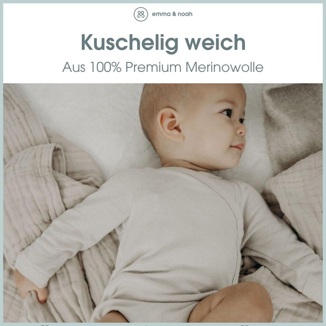 emma & noah Langarm Wickelbody Merinowolle