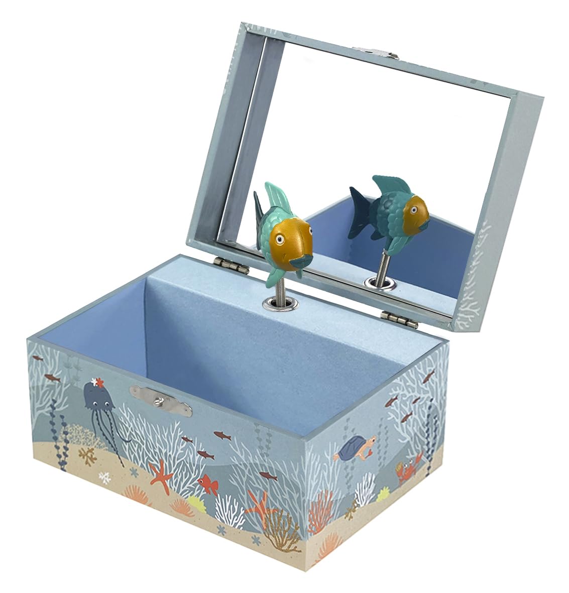 TROUSSELIER - Océan - Boîte à Trésors & Bijoux Musicale - Idéal Cadeau Enfant - Phosphorescent - Brille dans la nuit
