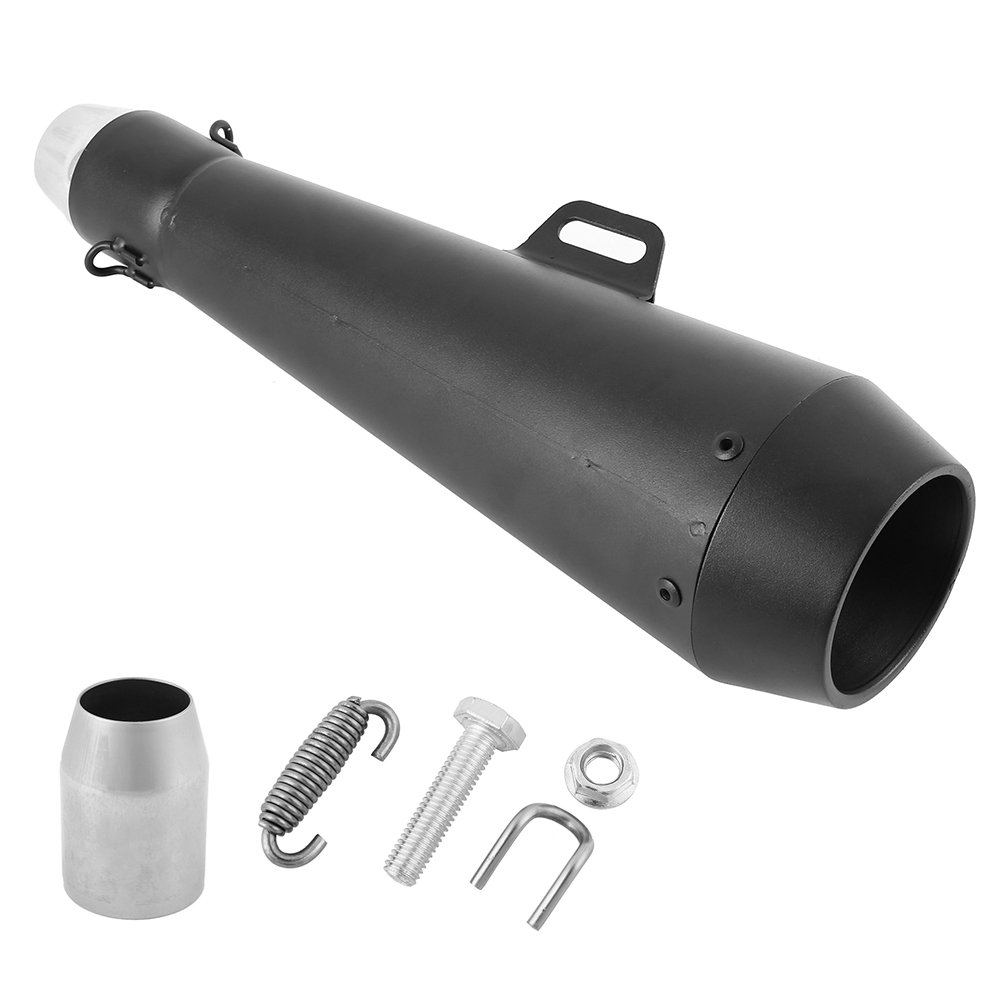 Silenziatore di scarico moto scooter diametro 38-51 mm, tubo di silenziatore rimovibile GP in fibra di carbonio
