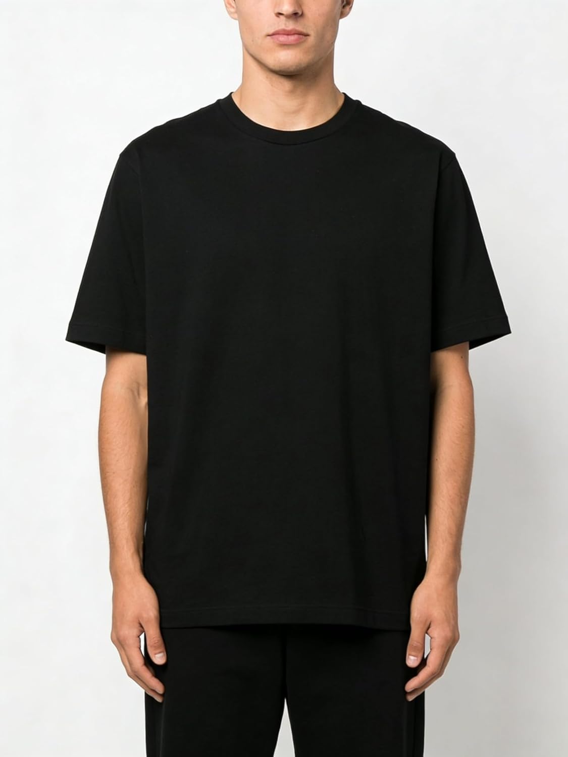 Men's Casual Short Sleeve Knit T-Shirt,Crewneck Basic Summer Top Tee