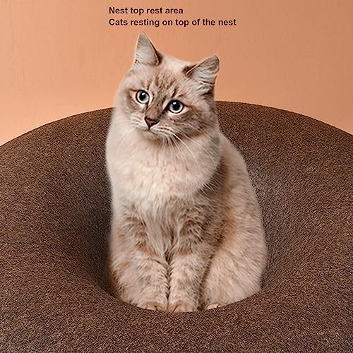 Cama de Túnel para Animais de Estimação, 2 Furos Removíveis, Duráveis, Laváveis, de Feltro, Forma de