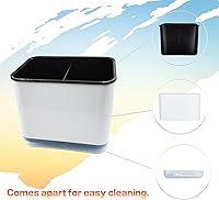Vista 4 de Soporte para cepillos de cocina para fregadero de cocina, organizador de secado de utensilios, cepillo de botella/soporte de esponja, organizador