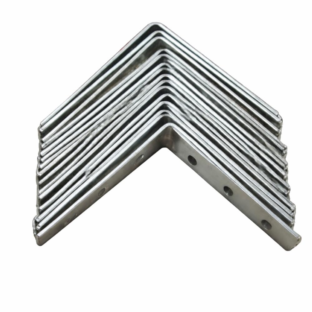L Clamp Pack of 12 Pieces – L-Shaped Metal Corner Brackets, 90 Degree Angle Support, 6 Hole Design, Heavy Duty Fitting for Furniture, Shelves, Cabinets, 3/3 Size Corner Braces (4/4)-image-10