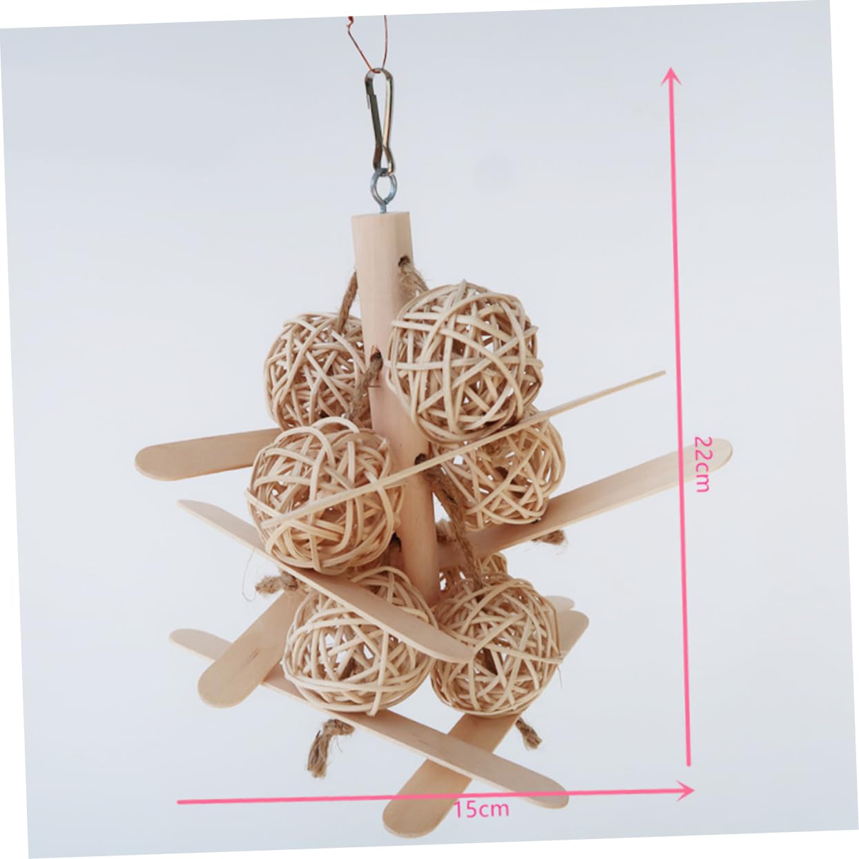 Toddmomy 4piezas Juguete De Madera para y Pájaros Escalera De Madera y Columpio Interactivo para Juguete De Masticar Natural y Actividad para Periquitos y