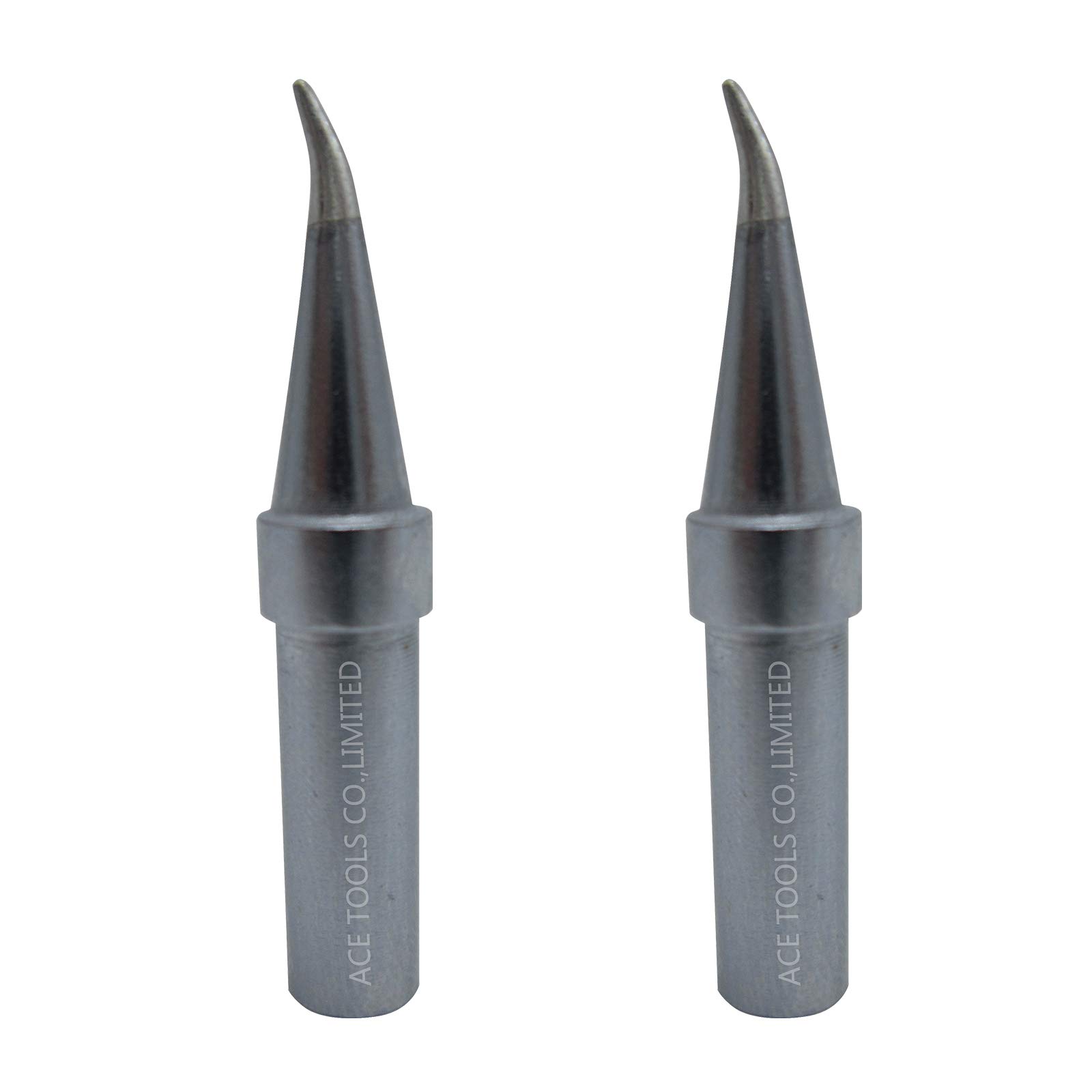 ETX Bent Conical Round All-round 0.2mm for WESD50 WES50 WESD51 WES51 PES50 LR20 PES51 LR21 WE1010NA (WE1010EU) WE1010 ACE Brand Solder Iron Handle Tips Great for Drag Soldering (2)