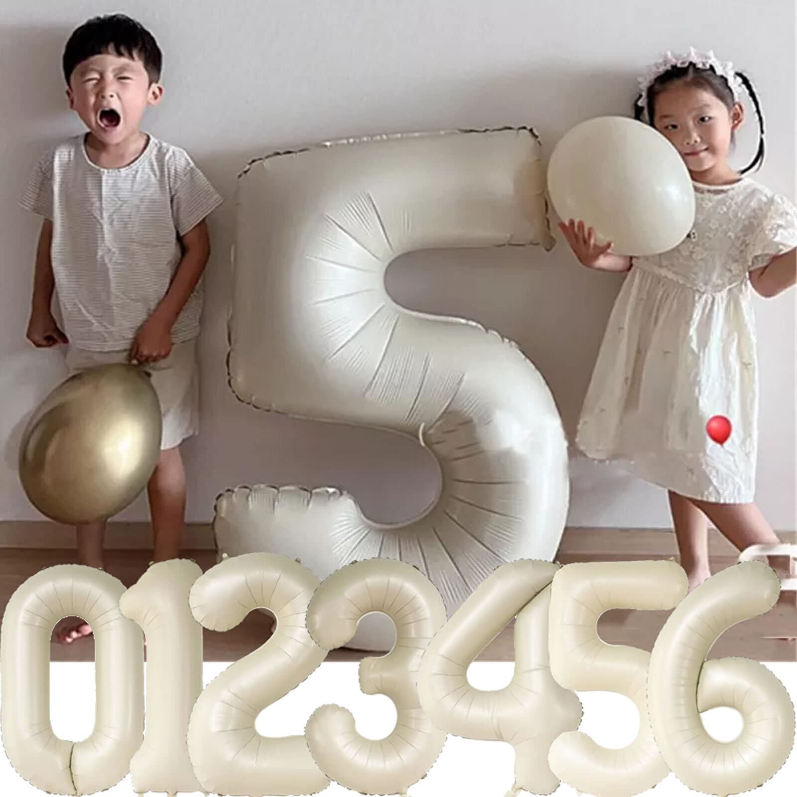 Riesen Folienballon Zahl 2 – 100 Cm, Weiß, Mit Helium Fliegend, Für Geburtstagsfeiern, Babypartys & Deko