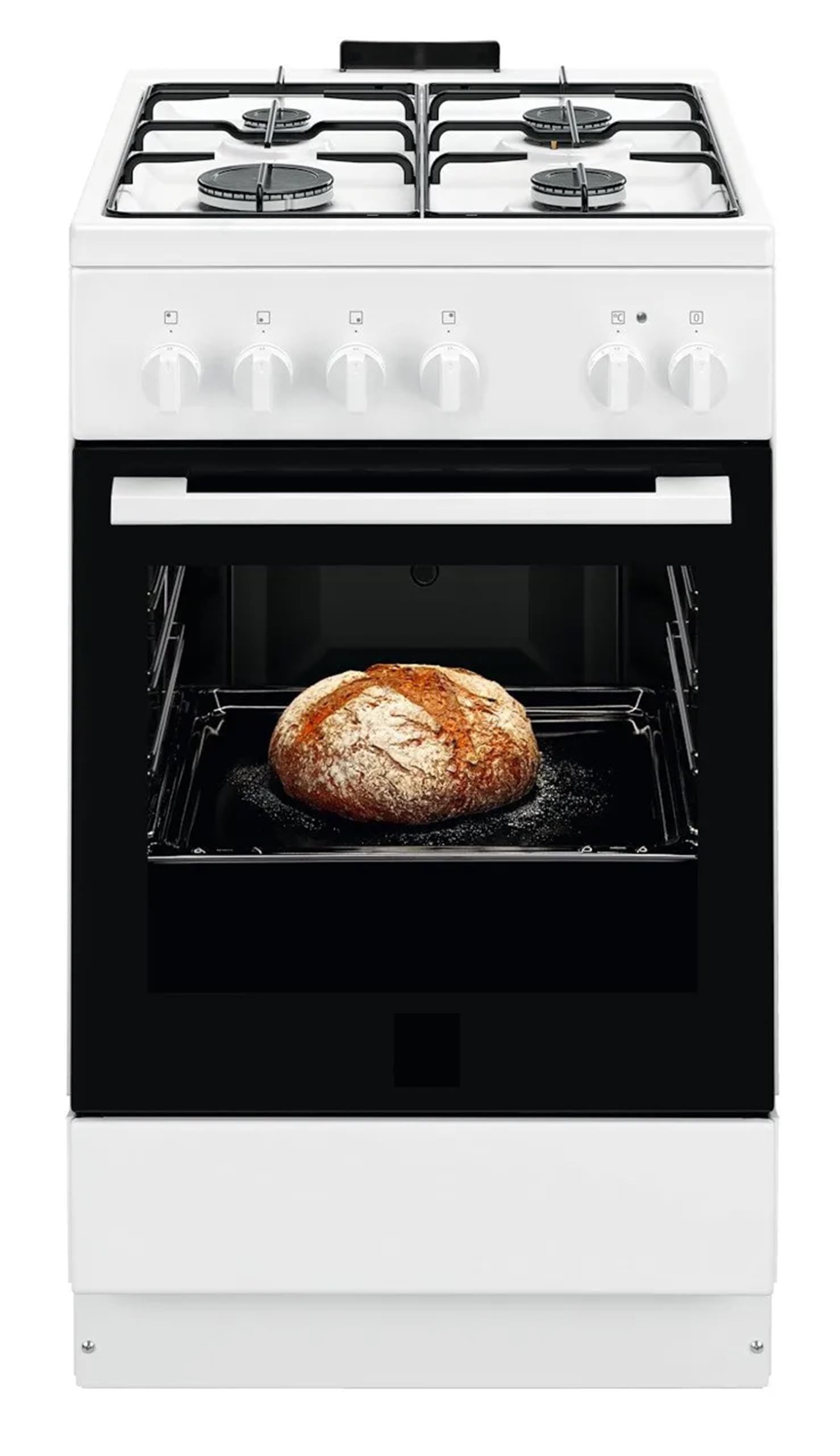 LKK500010W - Cucina a gas con forno elettrico, n° 4 fuochi, 50x60 cm, Classe energetica A