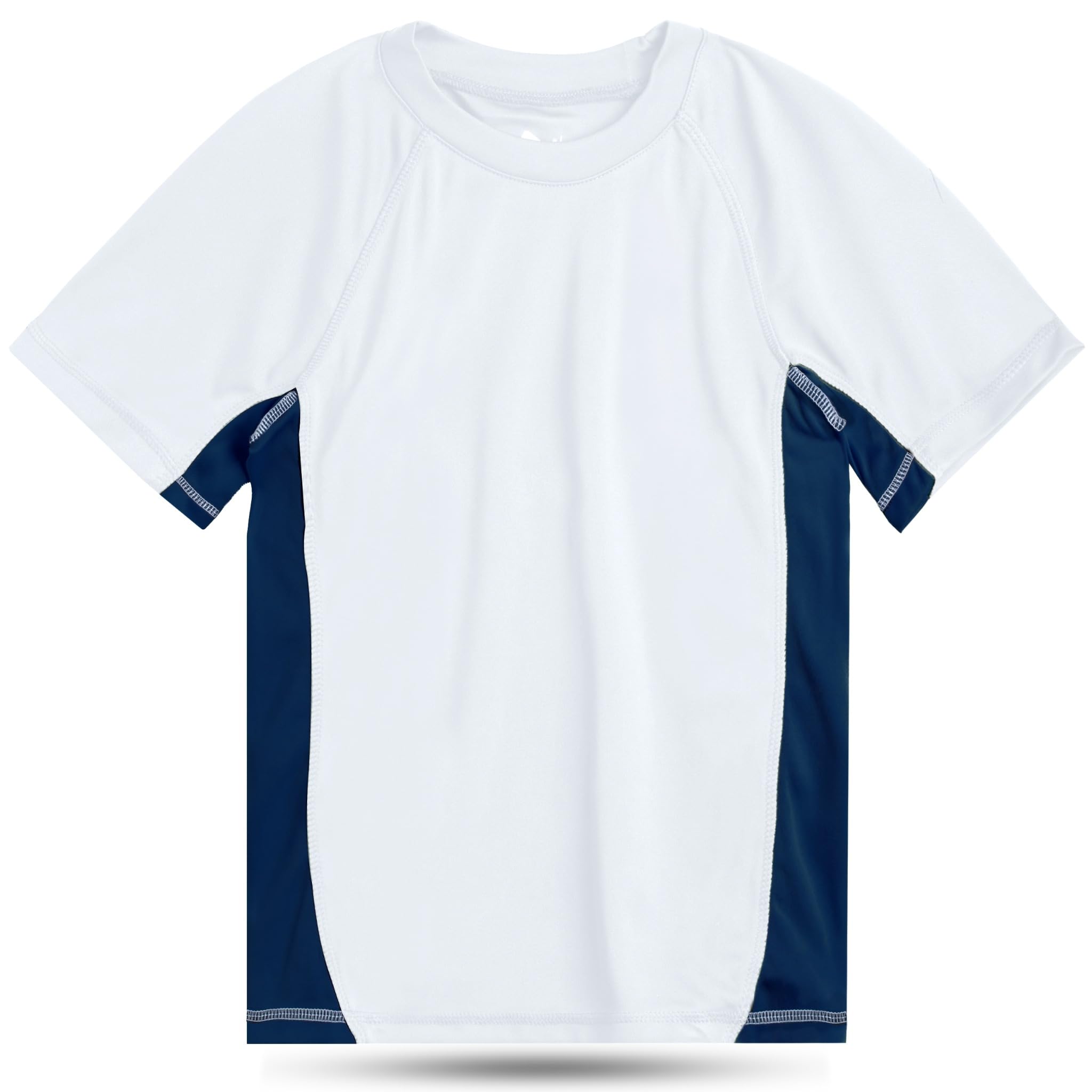 Kanu Surf Boys' Short Sleeve UPF 50 Rashguard Swim Shirt