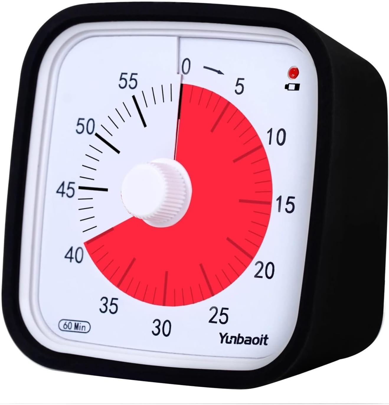 キッチンタイマー 60分ビジュアルタイマー保護ケース付きサイレントカウントダウンタイマー子供用調理教室スポーツ シンプルさと使いやす