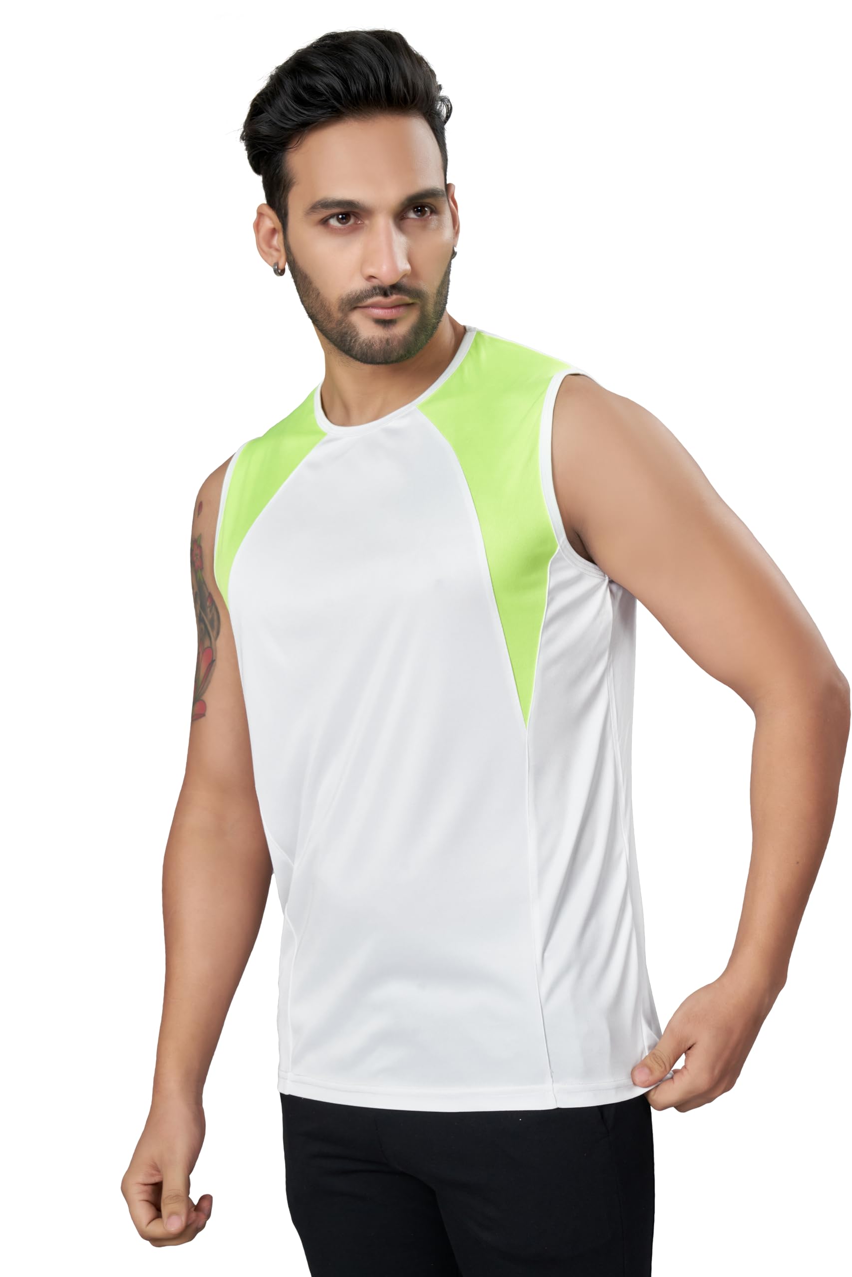 dorzo Men's Polyester Army Print | Round Neck Sando Vest-picture-16