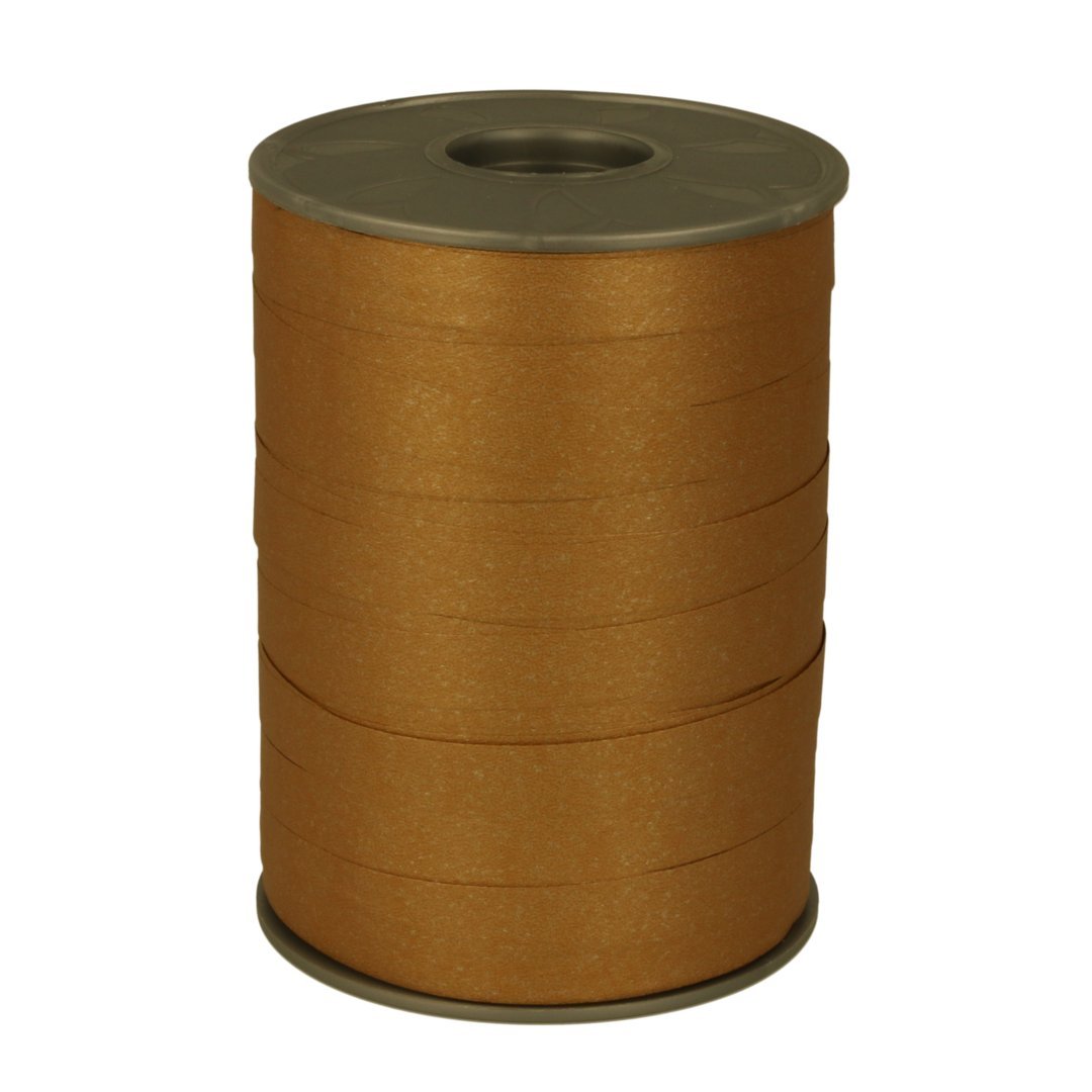 C.E Pattberg Gift Ribbon - gold Matt, 200 m Ribbon In Paperlook For Wrapping Gifts, 10 mm Width, Create Beautiful Floral And Baby Shower Decorations, Pastel Balloon Ribbons - For Every Occasion