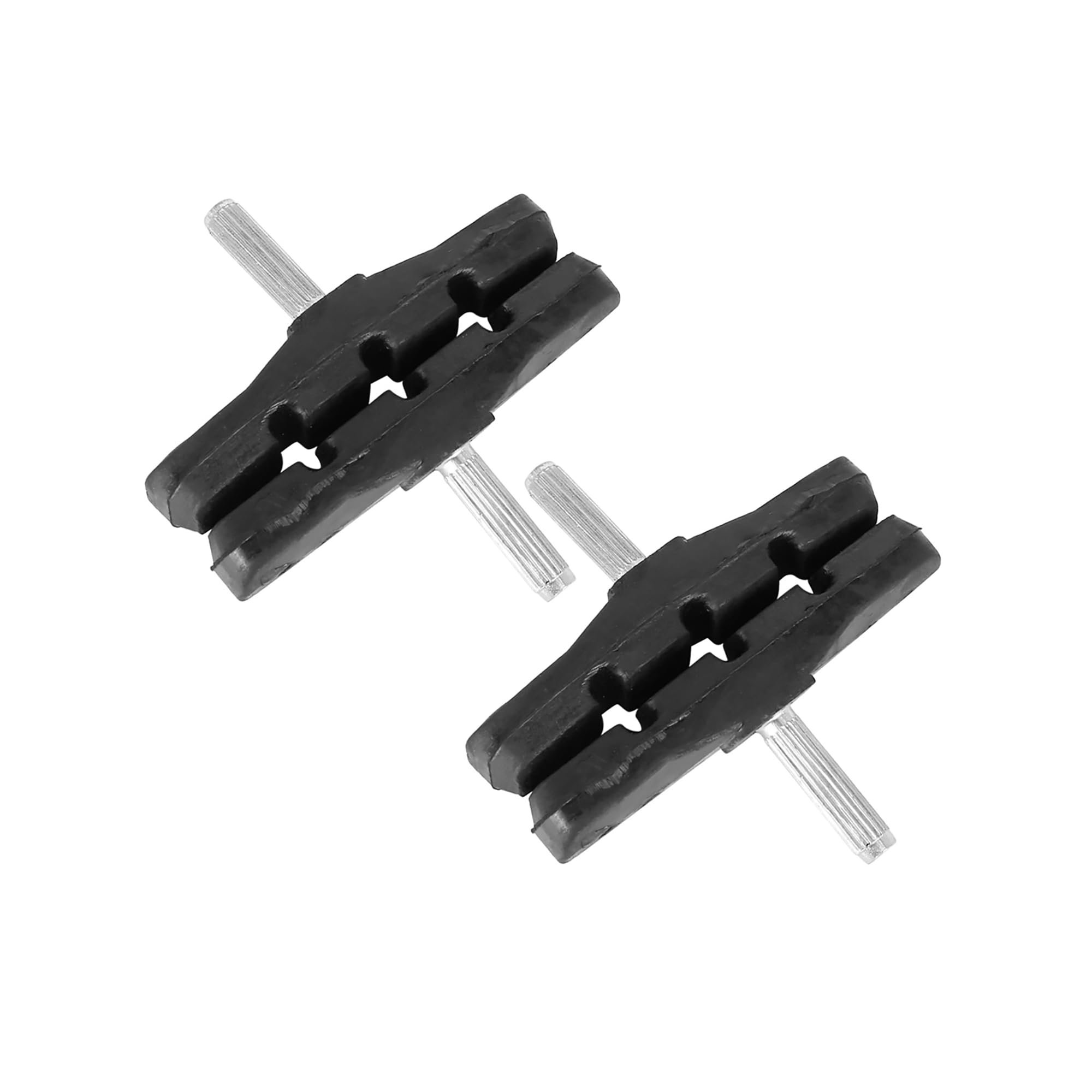 Hihaha 2 Pair Bike Cantilever Brake Pads Threadless Post Mountain Bike 70mm