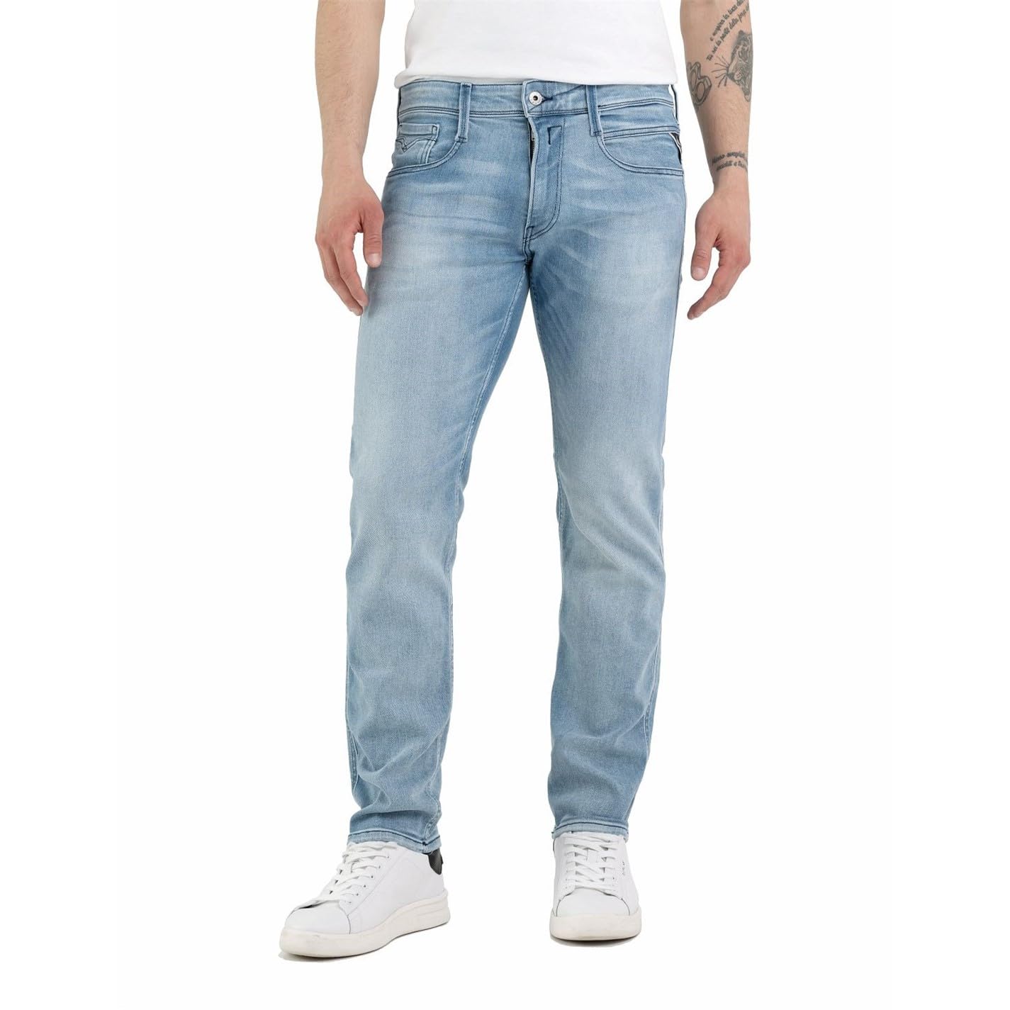 Replay Herren Jeans Anbass Slim-Fit Bio