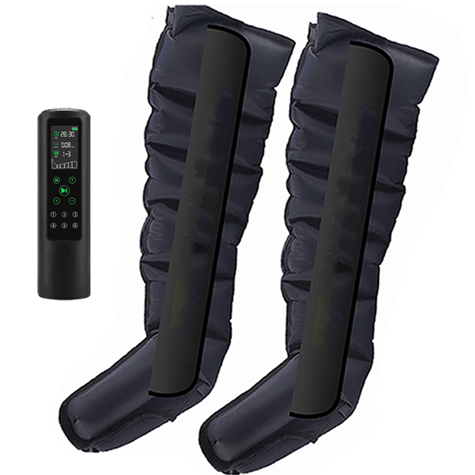 Lymphdrainage Gerät Beine, Beinmassagegerät für Sportler | Beinmassagegerät Für Die Lymphdrainage, 12 Modi, 45dB Leise,60-270mmHg,10–60 min , ABS Material, Tragbar für Muskelrecovery
