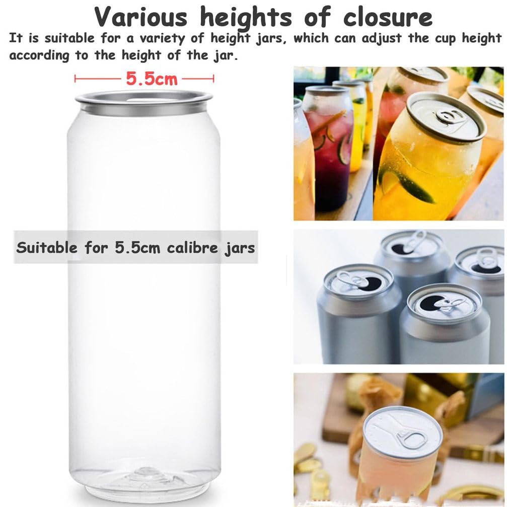 Macchina automatica del sigillatore del can, commerciale di latta e sigillante per lattine di alluminio e plastica, diametro di 2,17", altezza regolabile da 4,53 "‐6.69", per casa, caffè, negozi di be