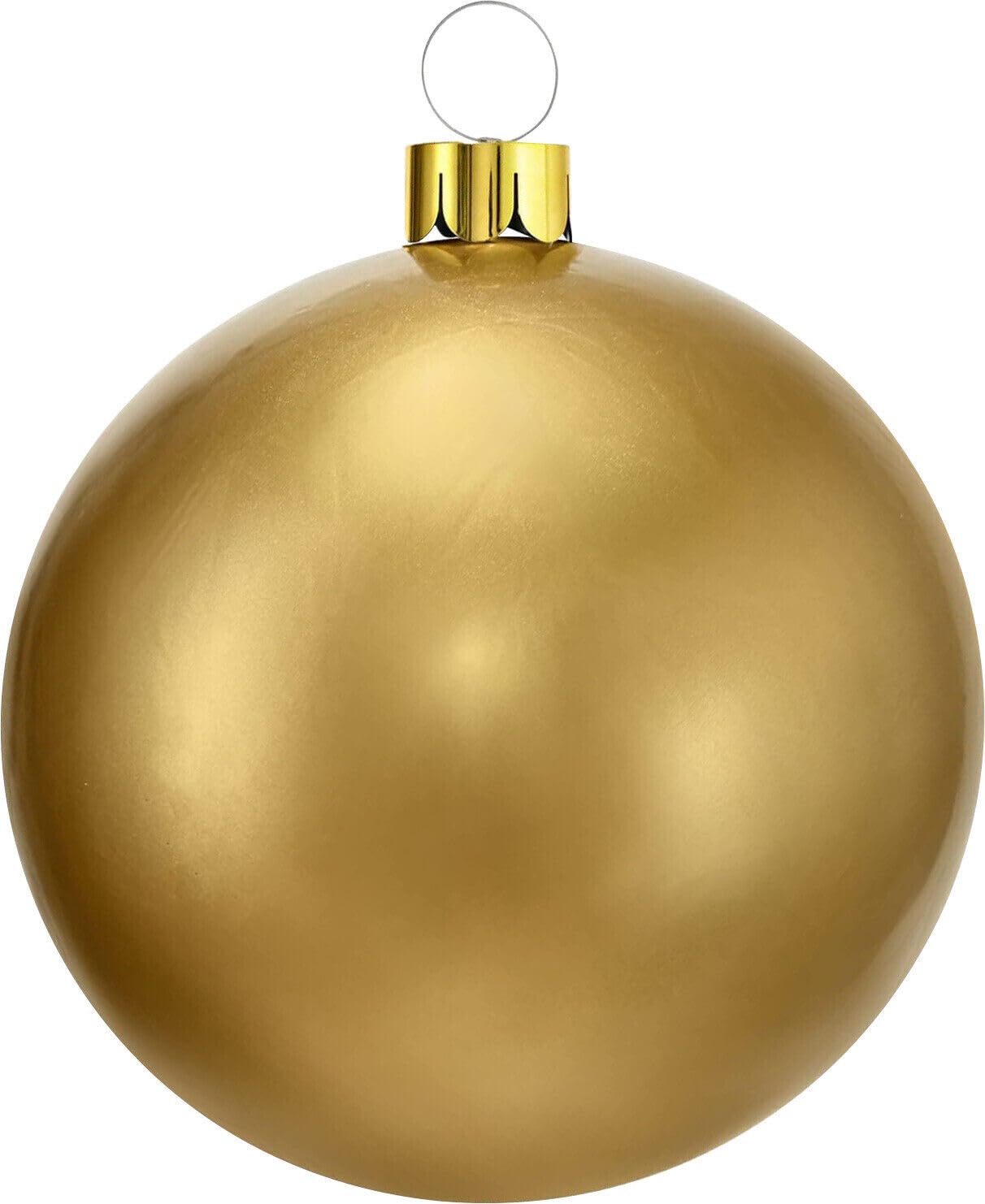 URBNLIVING Inflatable Christmas Bauble Ball Decoration Xmas Tree Outdoor Hanging Ornaments (45cm, Gold)