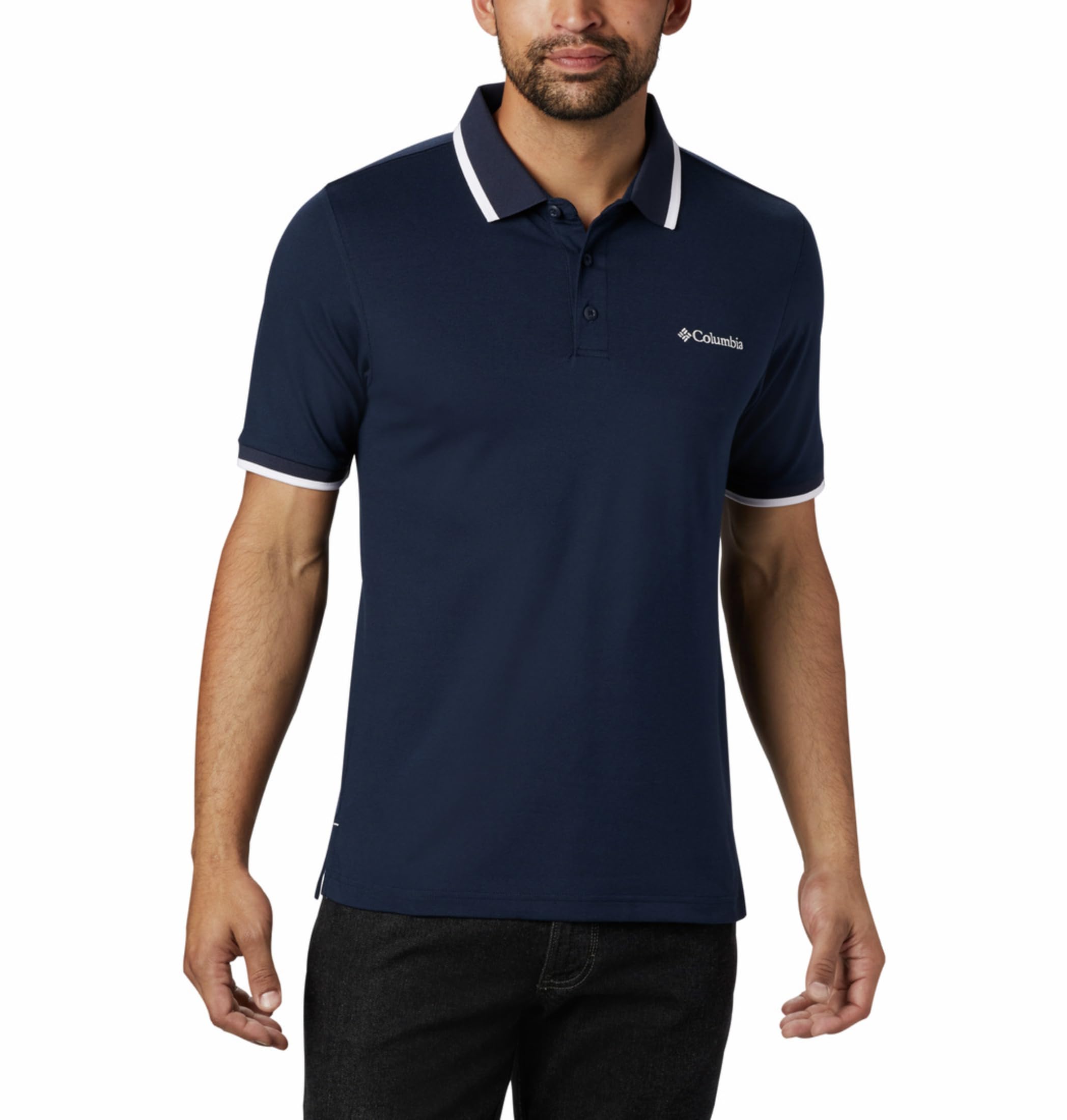columbia Men's Polyester Regular Fit Cove Dome Butte Solid Pique Polo-picture-10