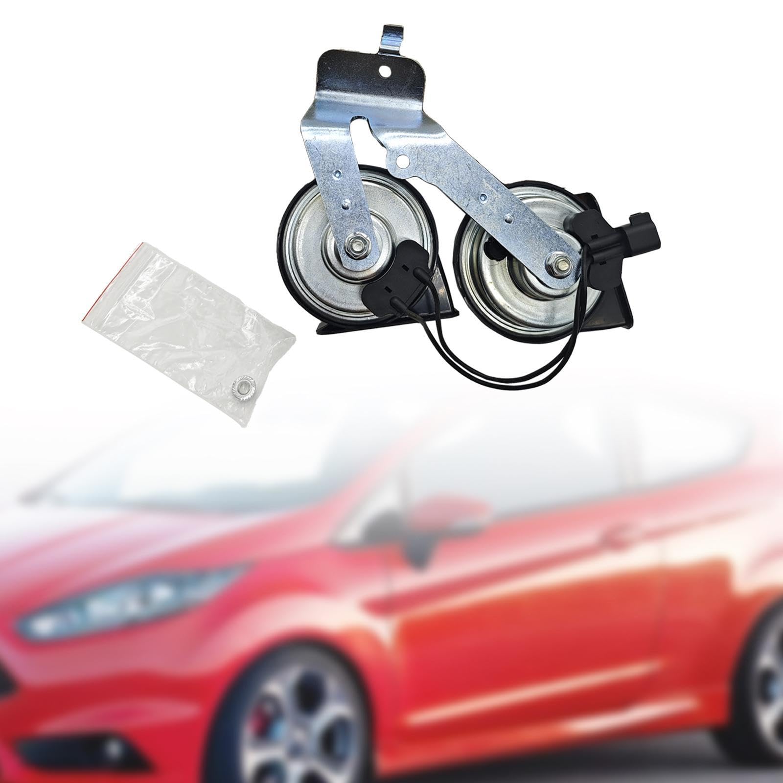 MagiDeal Dual High Low Note Electronic Horn Metal CJ5Z-13832-a High Performance Accessory Sturdy Easy Installation Spare Parts Replace