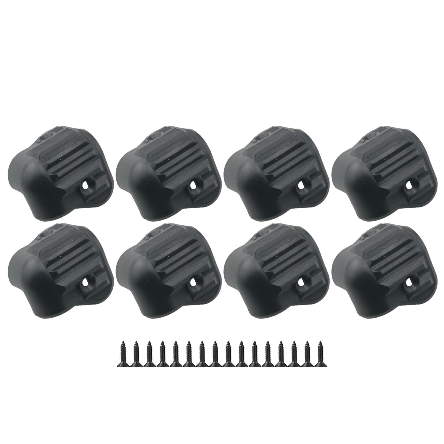 WELWIK 8pcs Black Speaker Cabinet Corner Protector, Audio Cabinet Corner Armor, Speaker Corner Guard, Musical Instrument Case Drop Protection Corner Wrap