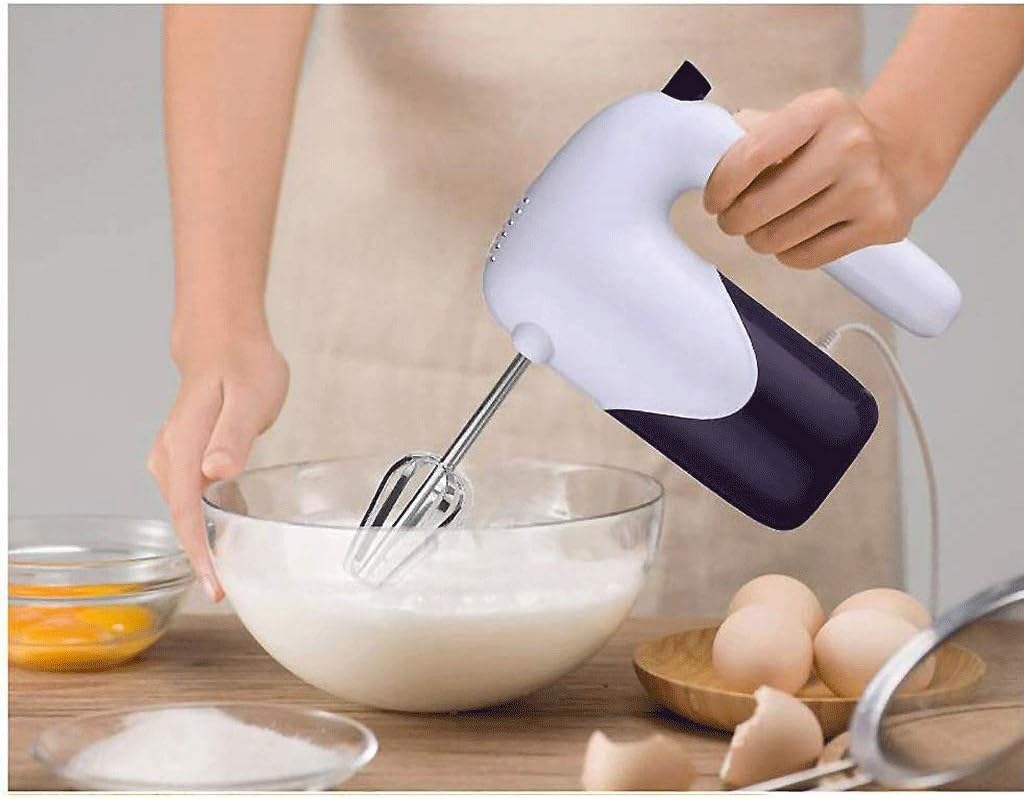 5-Speed Hand-held Electric Eggbeater Home Baking Tools, 200W High-Power Cream Mixer