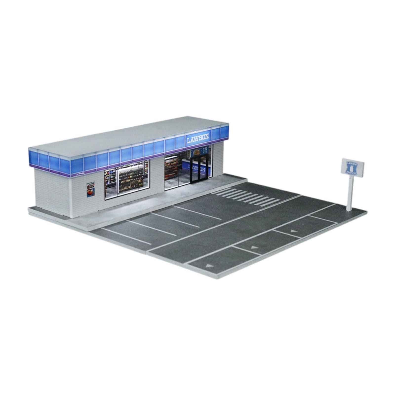 Vitrina para Maquetas de Coches a Escala 1:64 con Luz para Figuras de Acción.