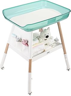 JMMD Baby Changing Table, Diaper Changing Table with Waterproof Changing Pad, Adjustable Height Changing Station for Nurse...