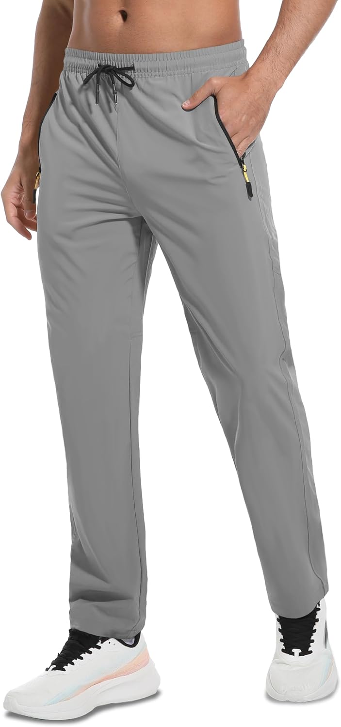 Men's Hiking Pants Lightweight Quick Dry Waterproof Breathable Athletic Joggers Track Running Sweatpants - Image 8