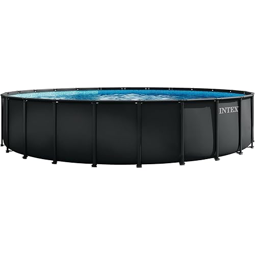 INTEX Ultra XTR Deluxe Round Above Ground Swimming Pool Set: 24ft x 52in - Includes Krystal Clear Cartridge Filter Pump - Easy to Assemble